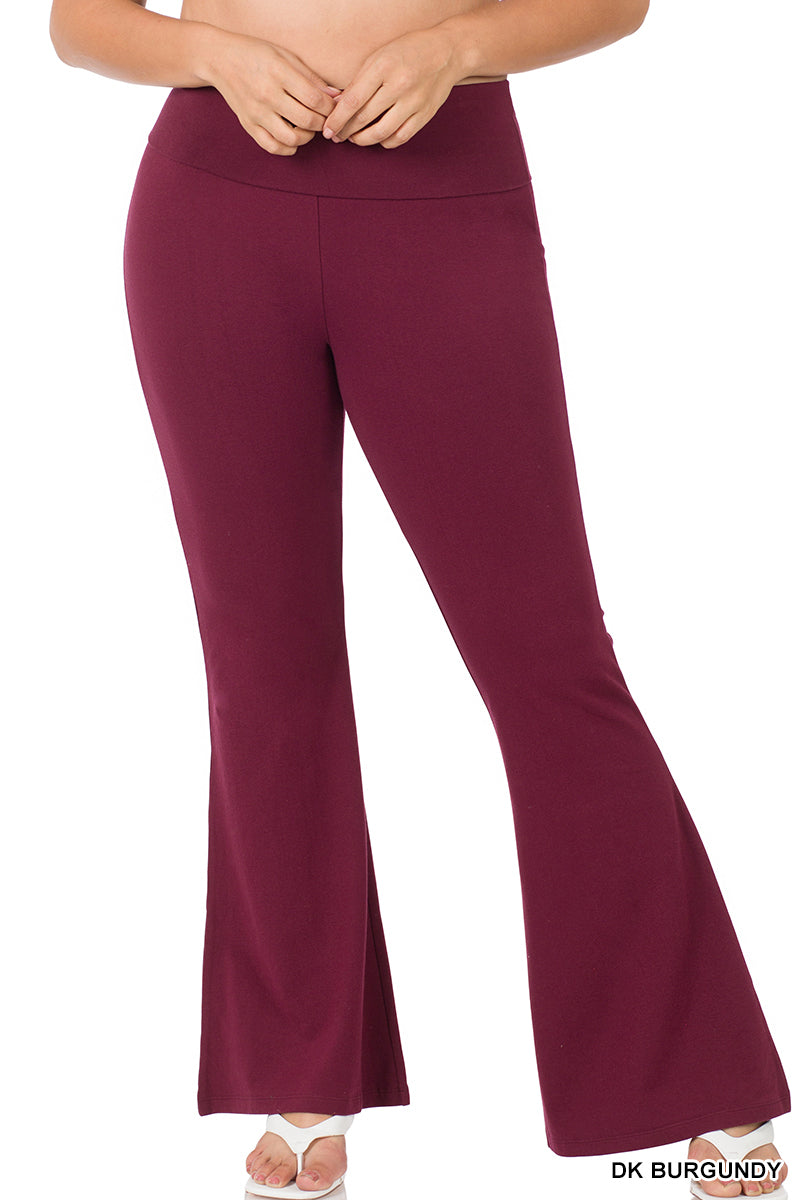 Dark Burgundy Flare Pants