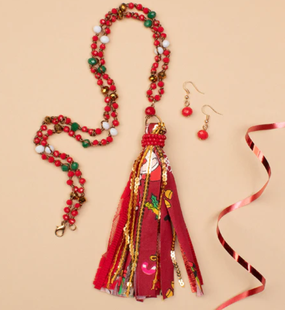 Christmas Tassel Necklaces