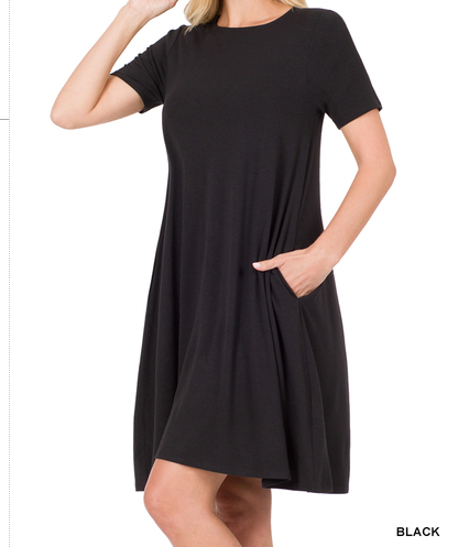 Black Dress with Pockets