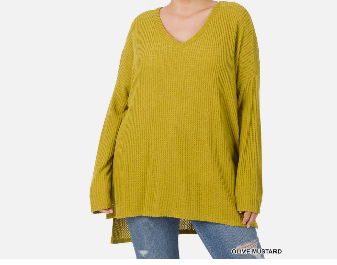 Waffle Long Sleeve Thermal Tunic