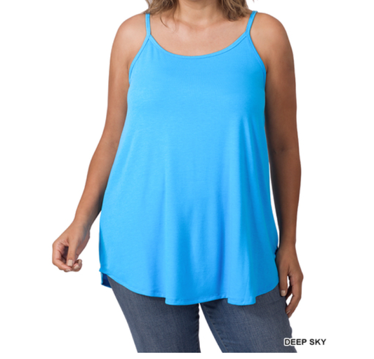 Blue Reversible Tank Tunic