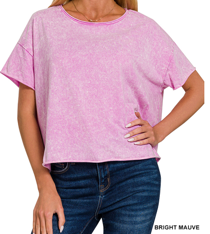 Mineral Wash Tunic-Cropped