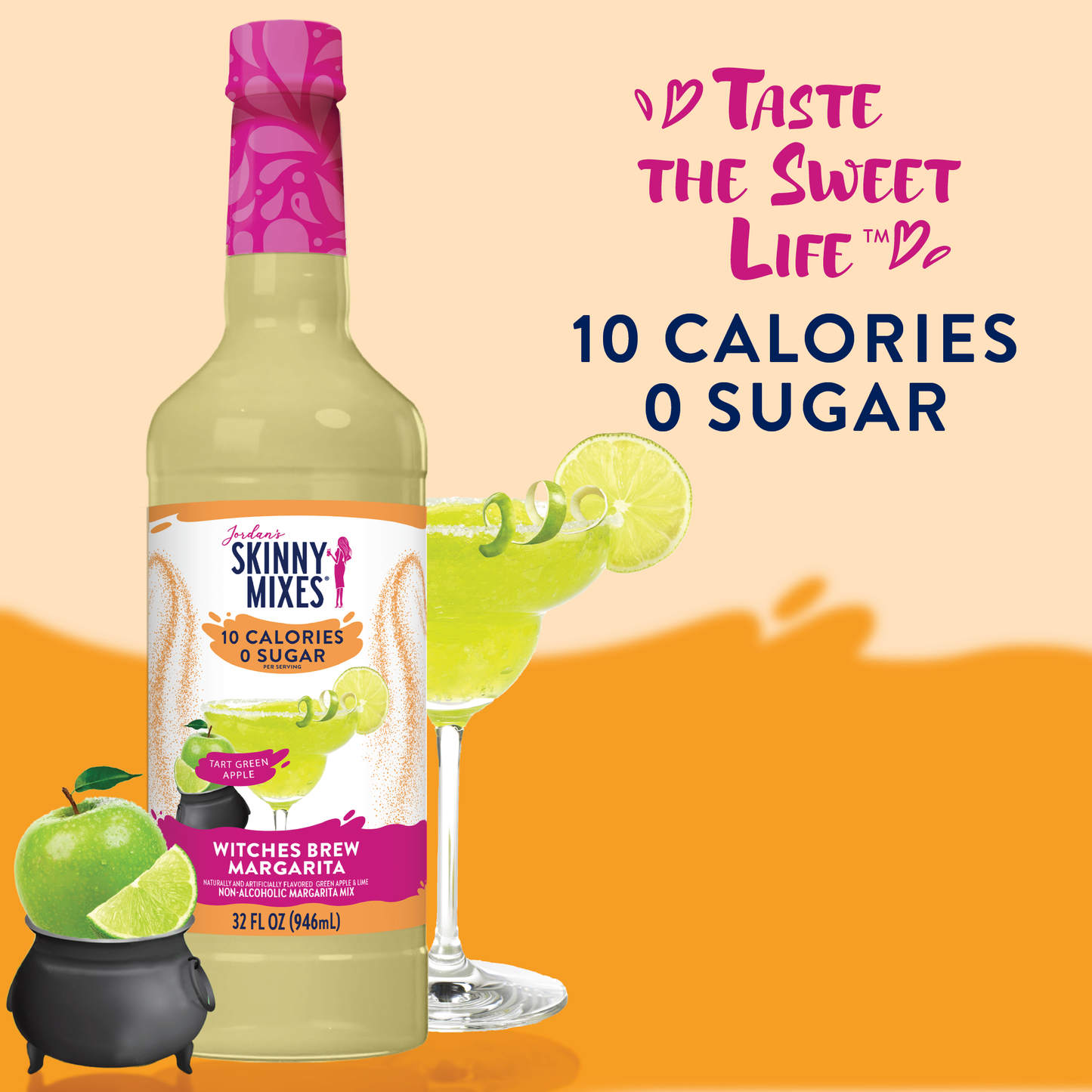 Witches Brew Green Apple Margarita Mix - Sugar Free Mixer