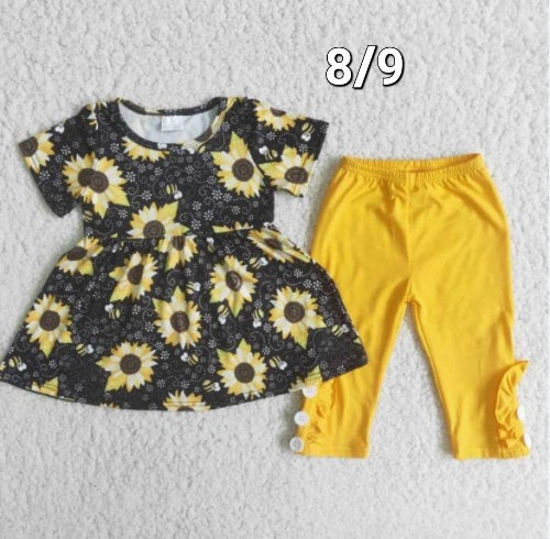 Sunflower legging set