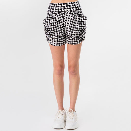 Houndstooth Harem Shorts