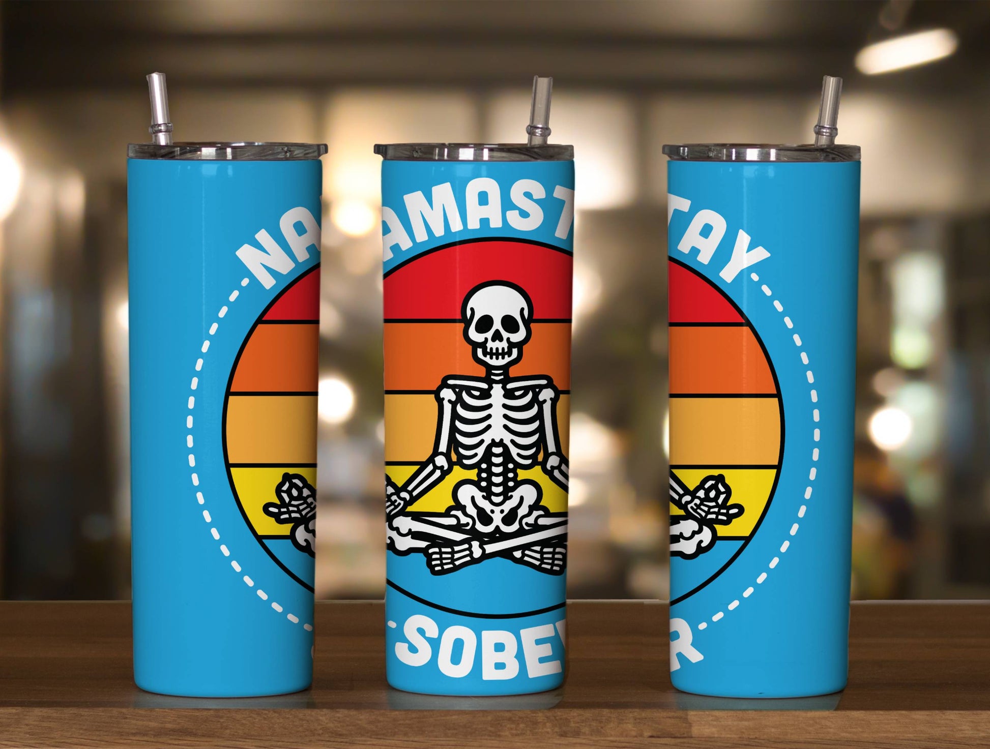 Namastay Sober Skellie Tumbler
