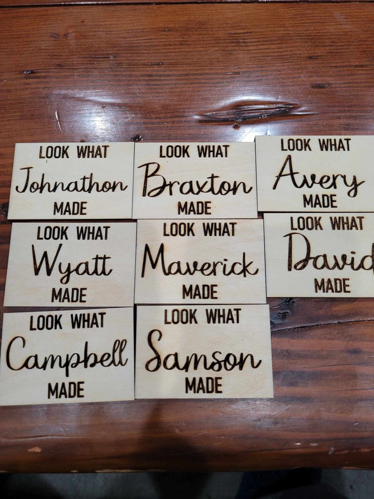 Look What (Name ) Made magnets