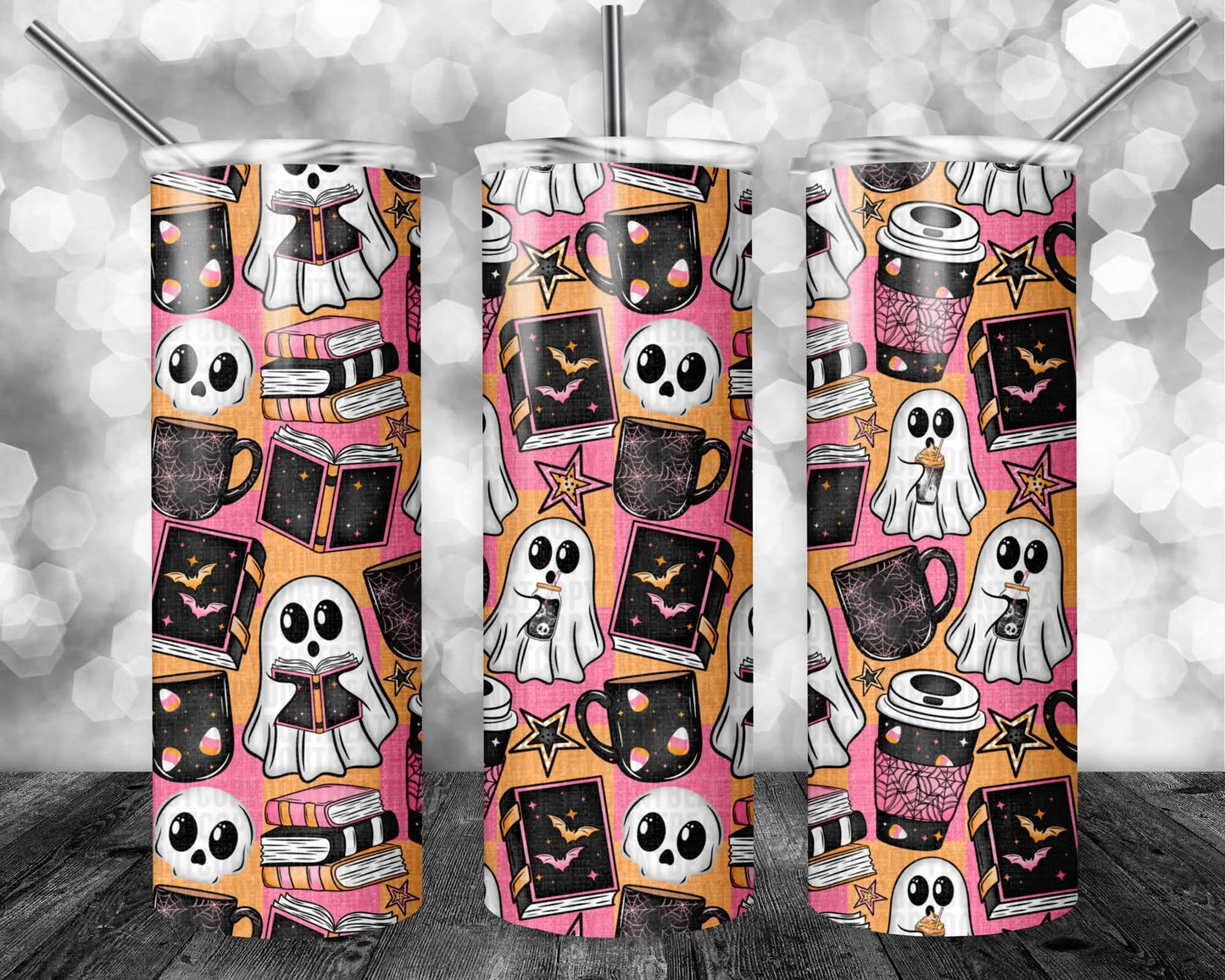 Ghostie & Books Tumbler