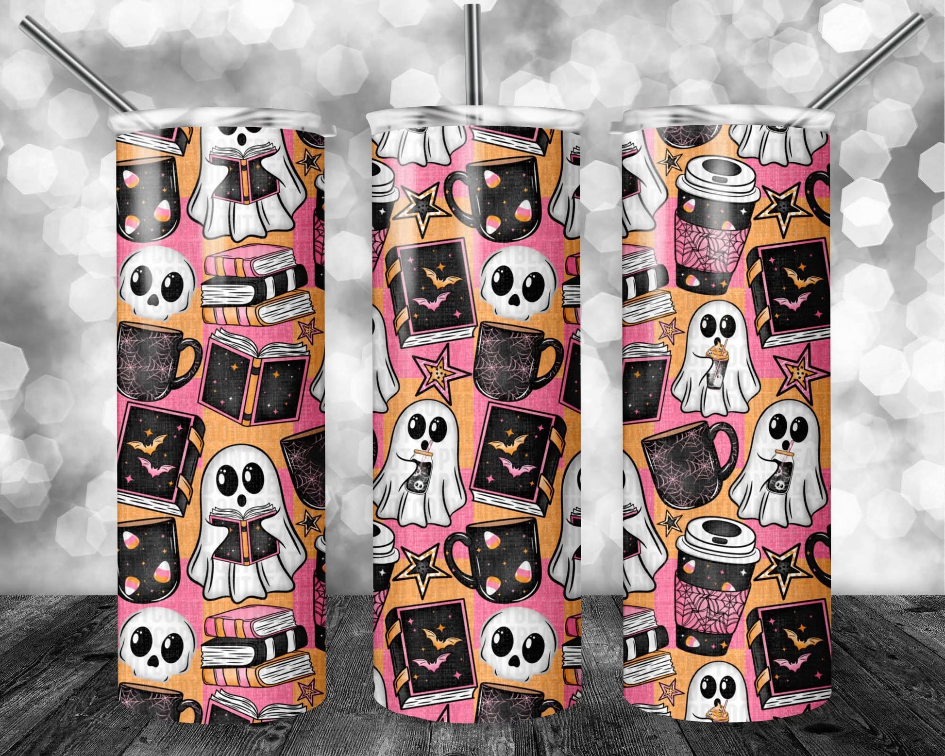 Ghostie & Books Tumbler
