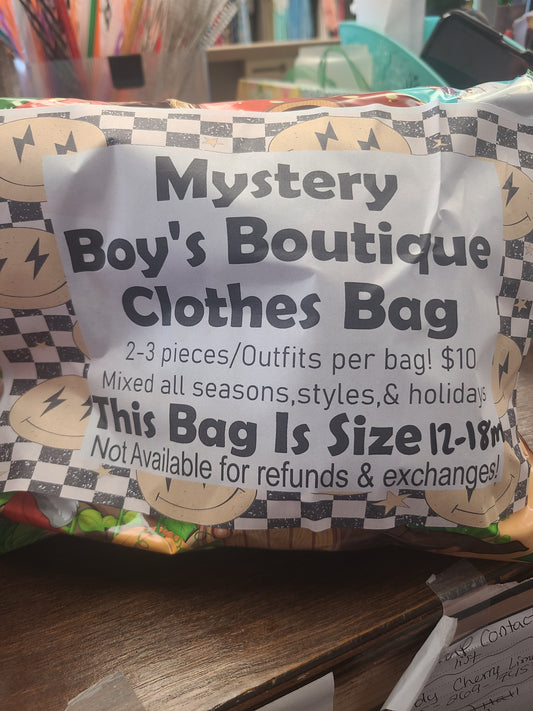 Mystery clothes boys bags