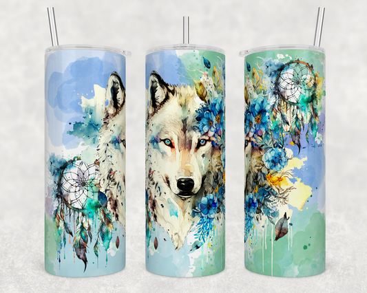 Wolf Dream Catcher Tumbler