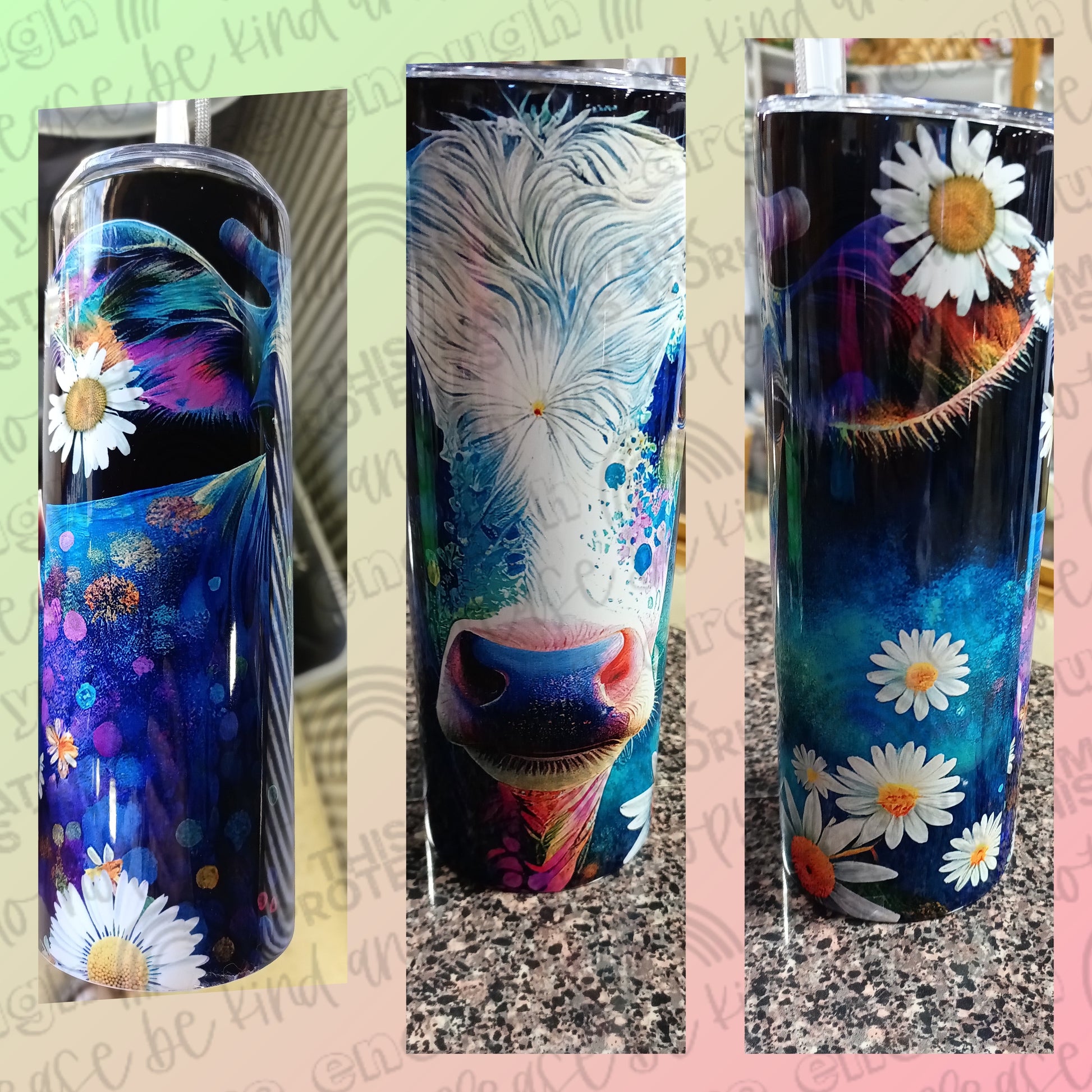 Daisy Cow Tumbler