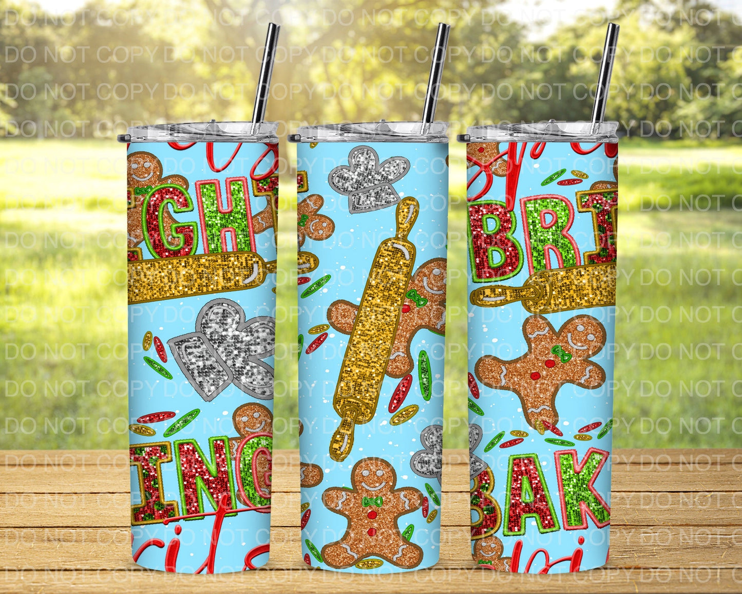 Glitter Baking Spirits Bright Tumbler