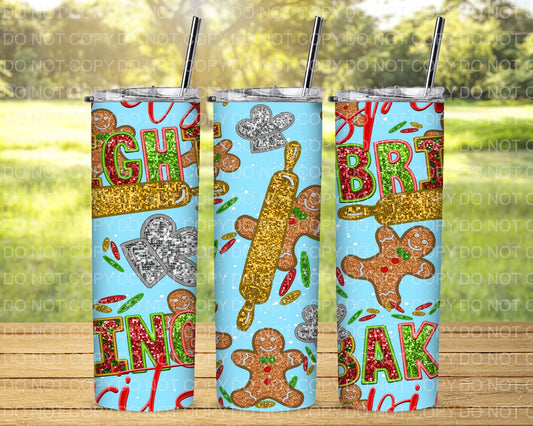 Glitter Baking Spirits Bright Tumbler