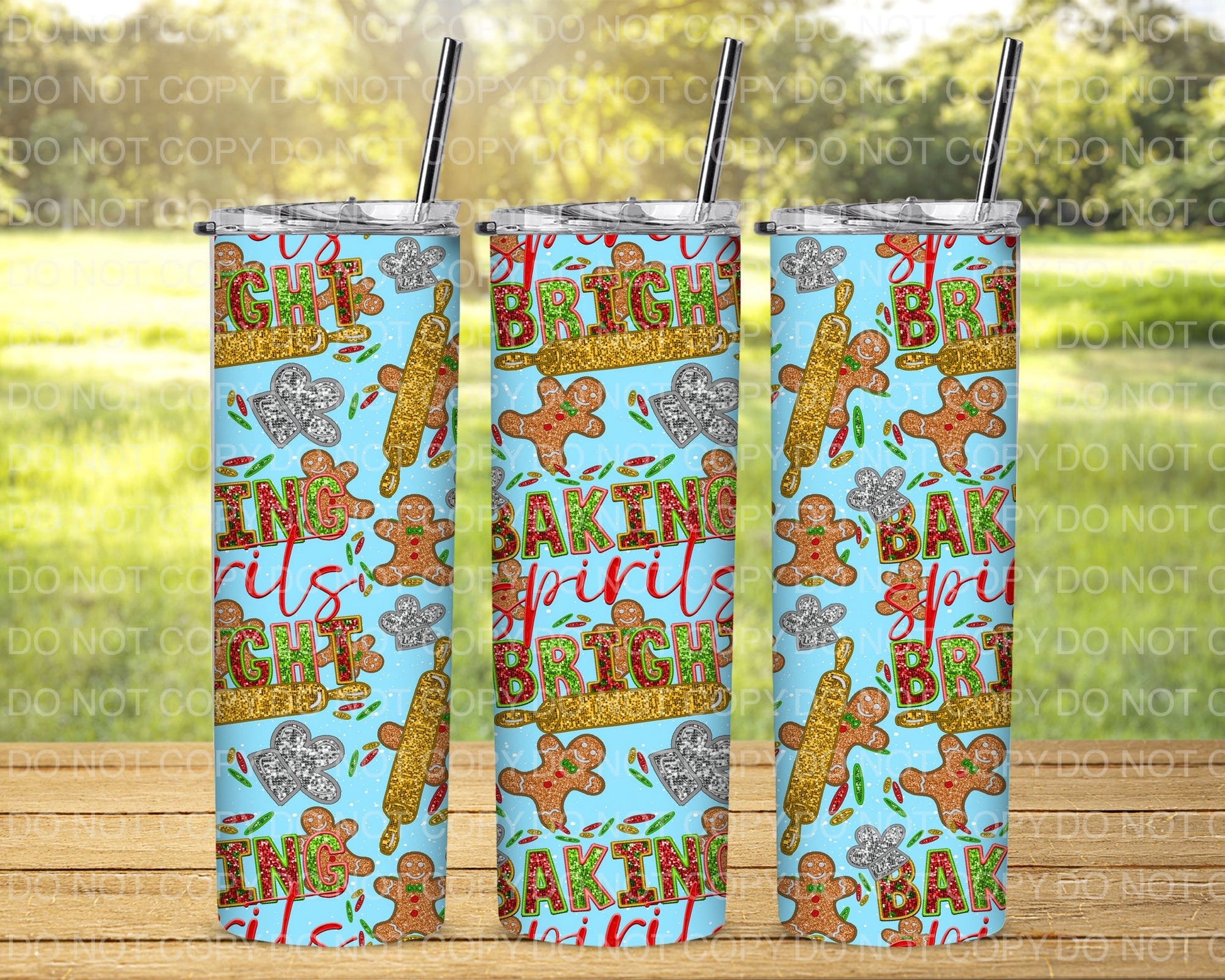 Glitter Baking Spirits Bright Tumbler