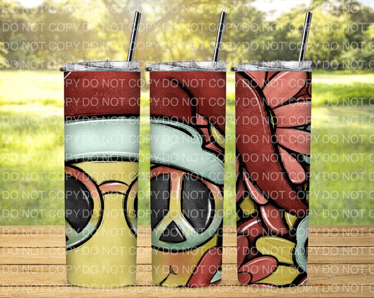 Peace Christmas Tumbler