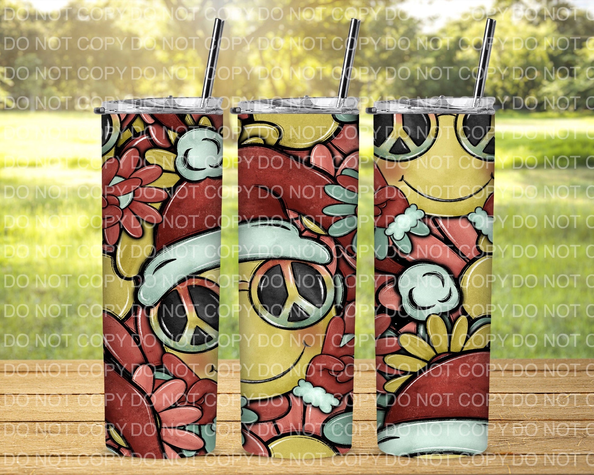 Peace Christmas Tumbler