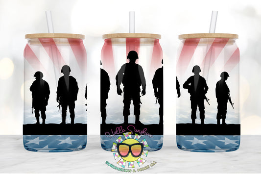 American Soldier Glass