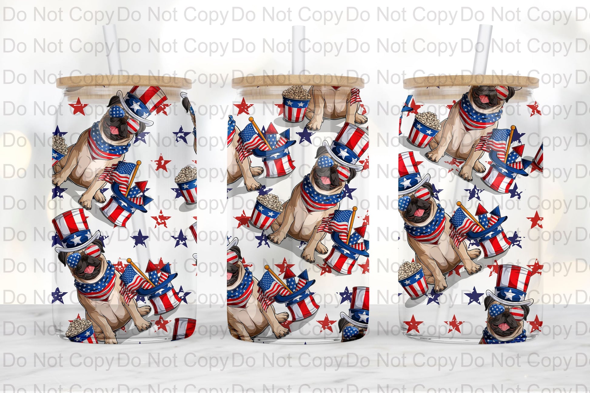 American Puppies Glass Tumbler