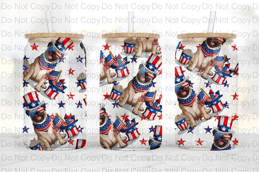 American Puppies Glass Tumbler