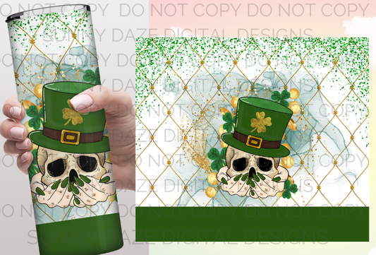 St Patrick's Skellie Tumbler Print