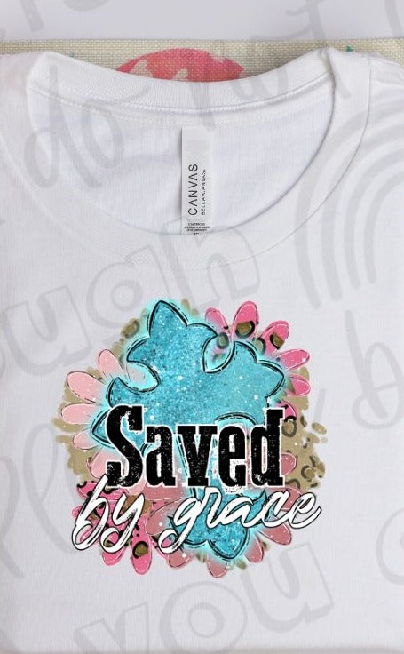 Saved by Grace Cross Tee