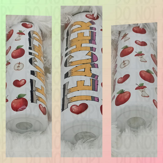 Teacher Apples Tumbler