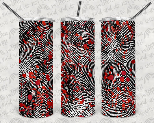 Bloody Finger Prints Tumbler