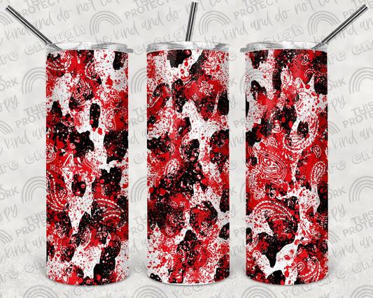 Cowprint Paisley Tumbler