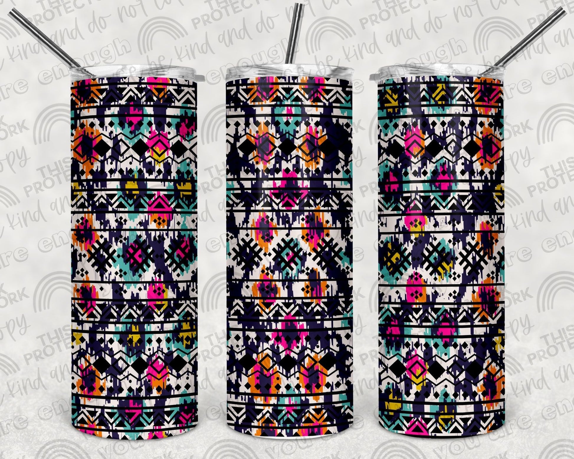 Aztec Abstract Tumbler