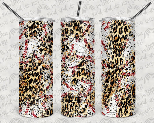 Baseball Leopard Tumbler