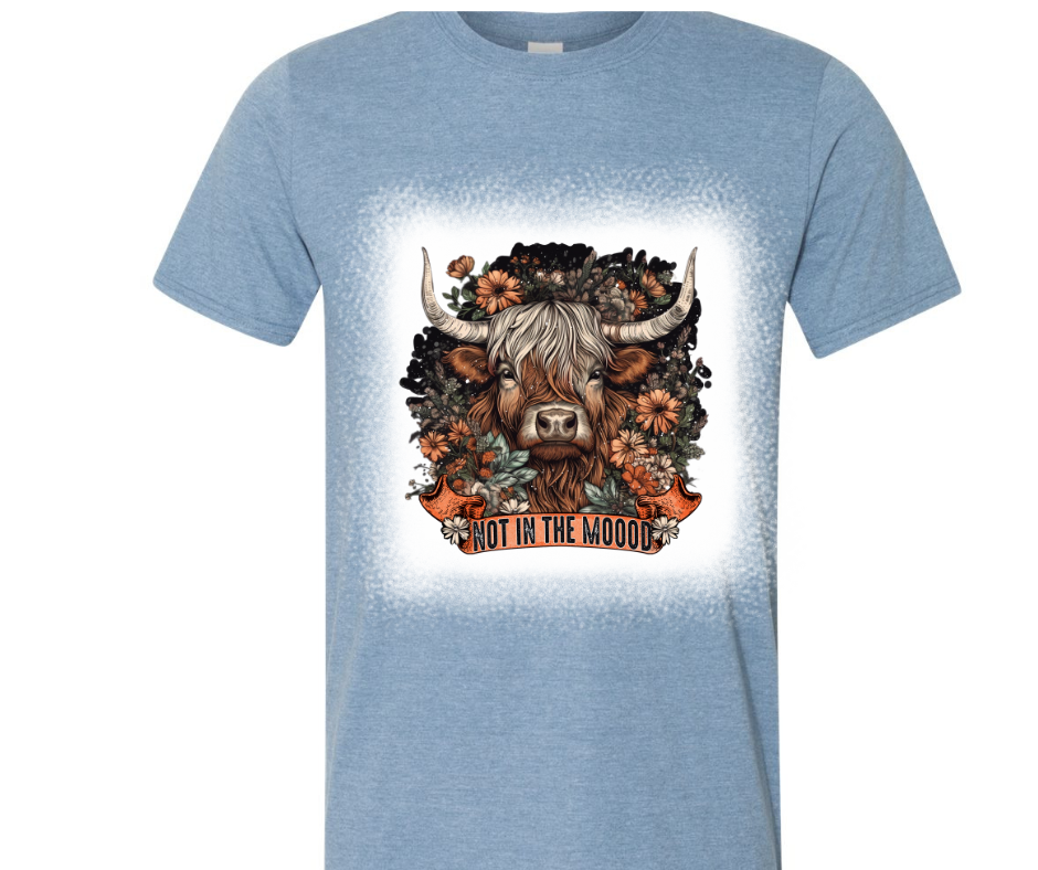 Not In the Mood Highland Cow Tee