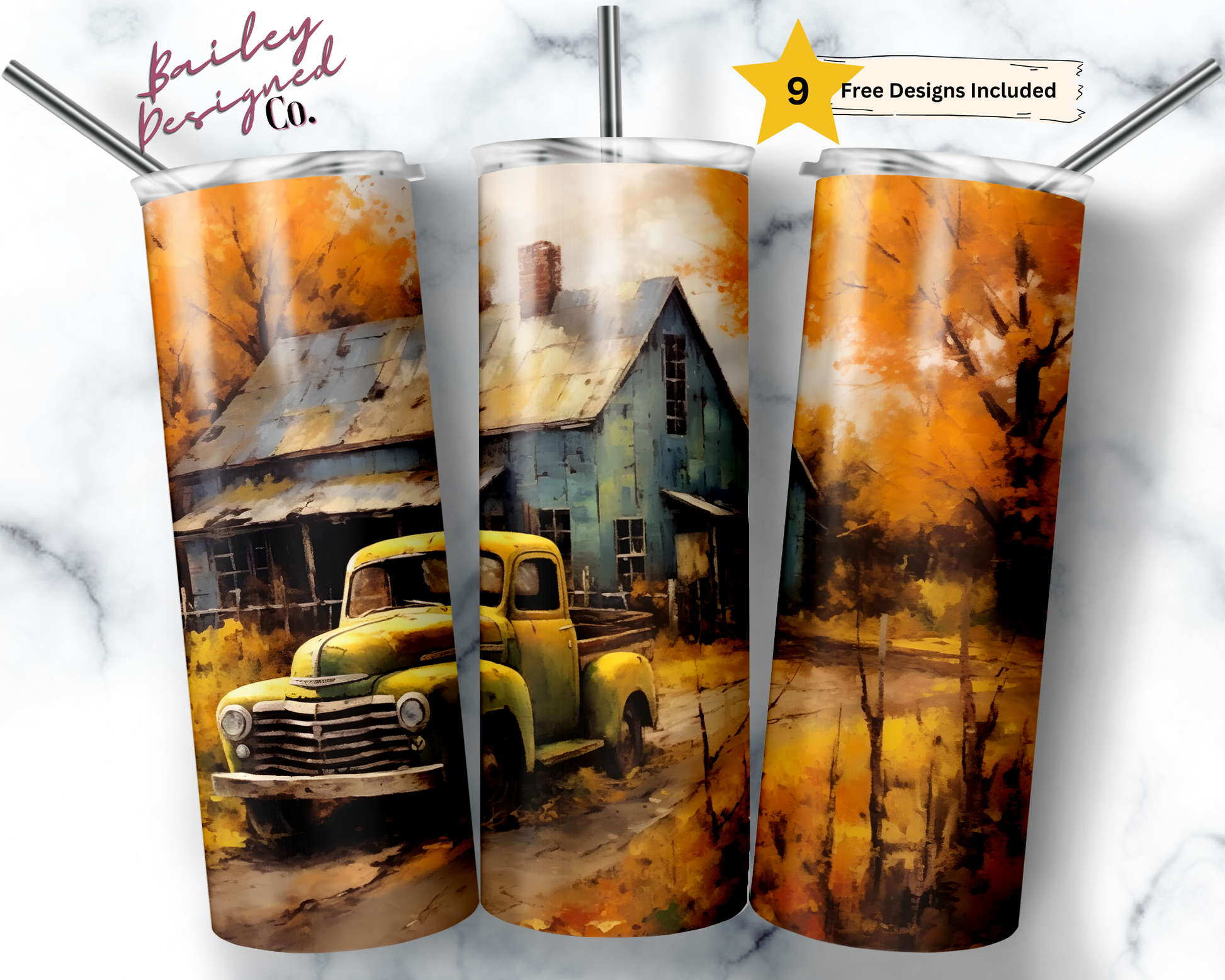 Country Truck Tumbler