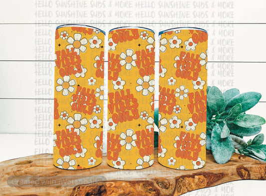 Fall Vibes Retro Tumbler