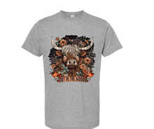 Load image into Gallery viewer, Not In the Mood Highland Cow Tee
