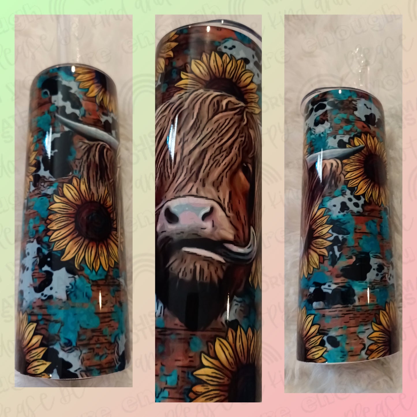 Western sunflower Heifer Tumbler