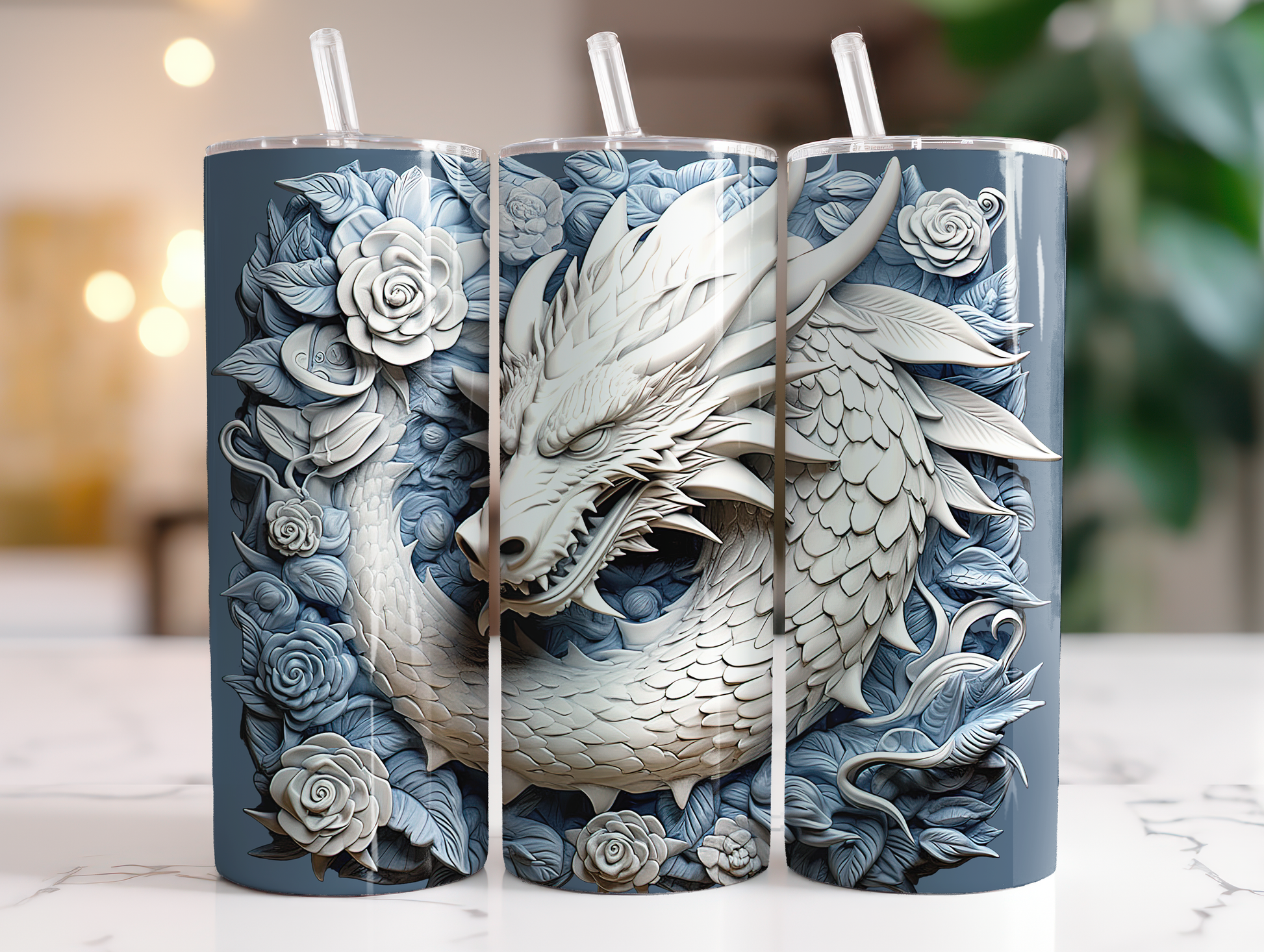 3D Dragon Tumbler