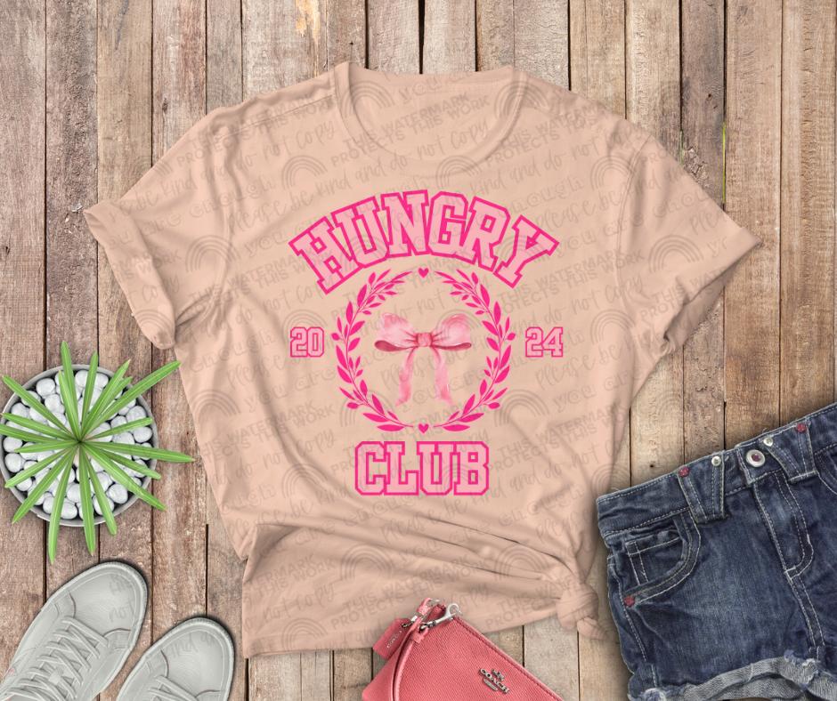 Hungry University or Club Coquette Tee or Crew