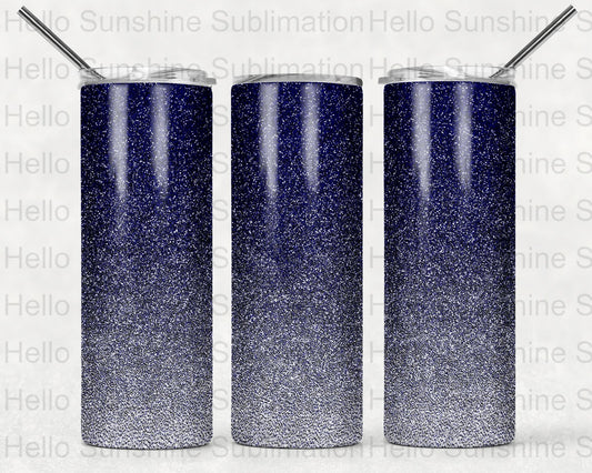 Navy Giltter Tumbler