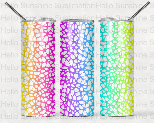 Rainbow Flowers Tumbler