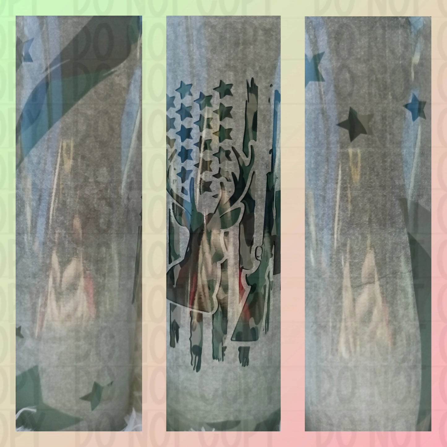 Camo Hunting Tumbler Print