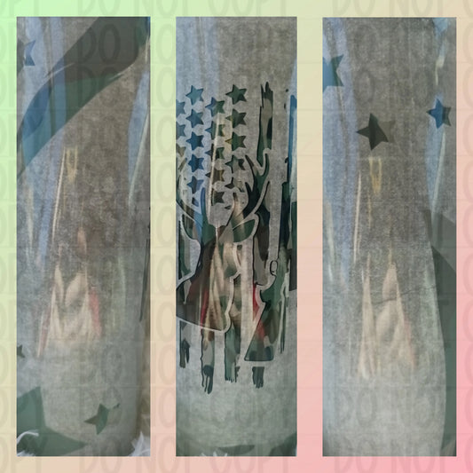 Camo Hunting Tumbler Print