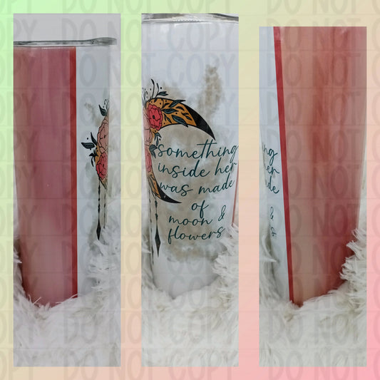 Moon Flowers Tumbler Print