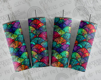Stained-Glass Arch Tumbler Print