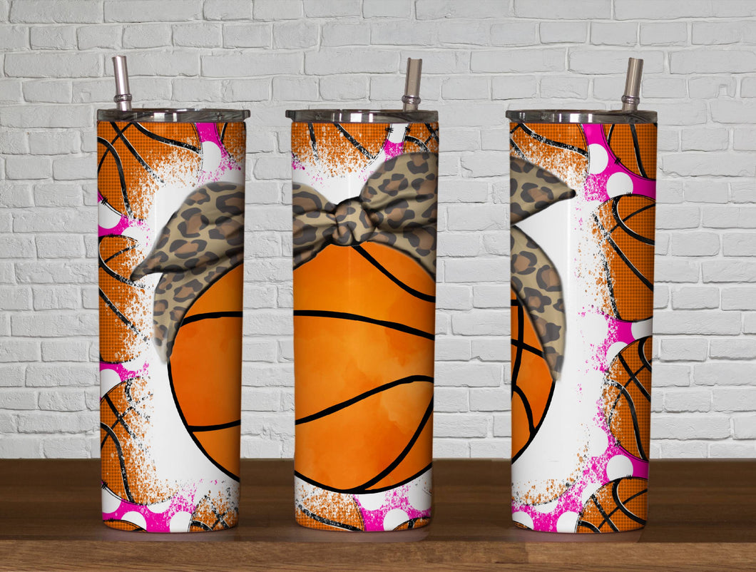 Basketball Leopard Tumbler