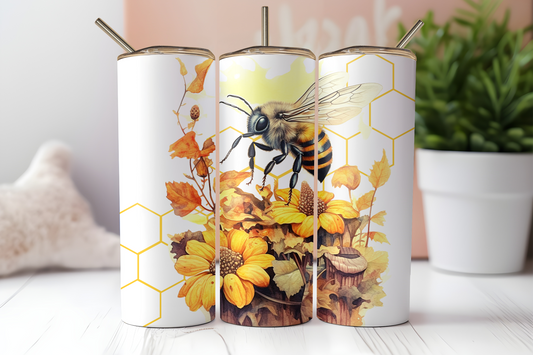 Bee Sunflower Tumbler