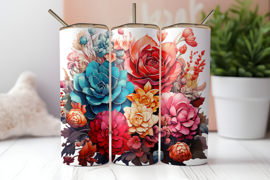 Bright Flowers Tumbler