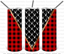 Load image into Gallery viewer, Plaid Deer multiple Color Choices Tumbler
