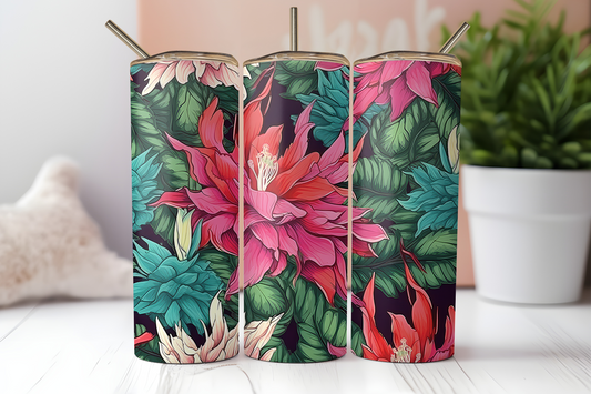 Christmas Cactus Tumbler