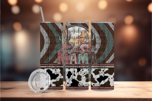Mama Cowhide Tumbler